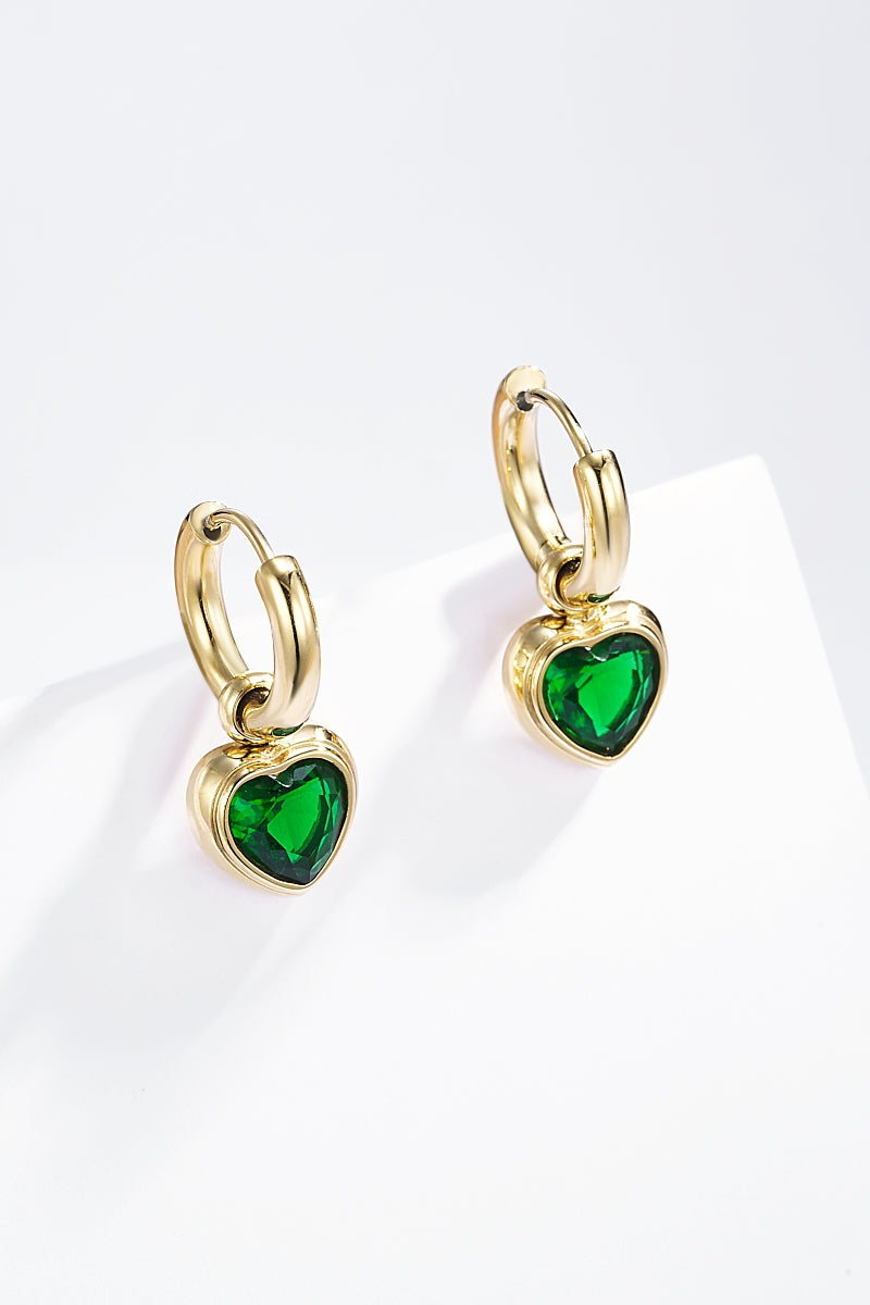 Orecchini Emerald Heart