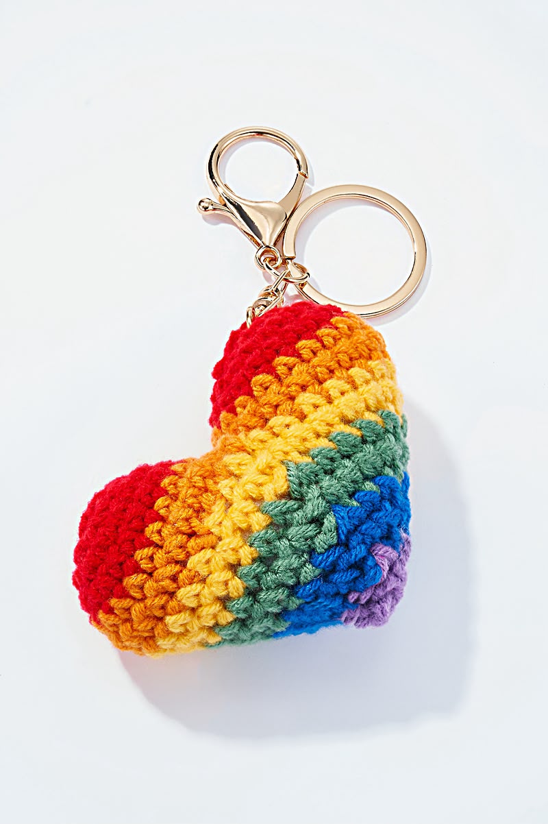 Portachiavi CUORE ARCOBALENO