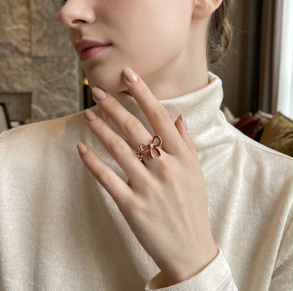 Anello FIOCCO ROSSO