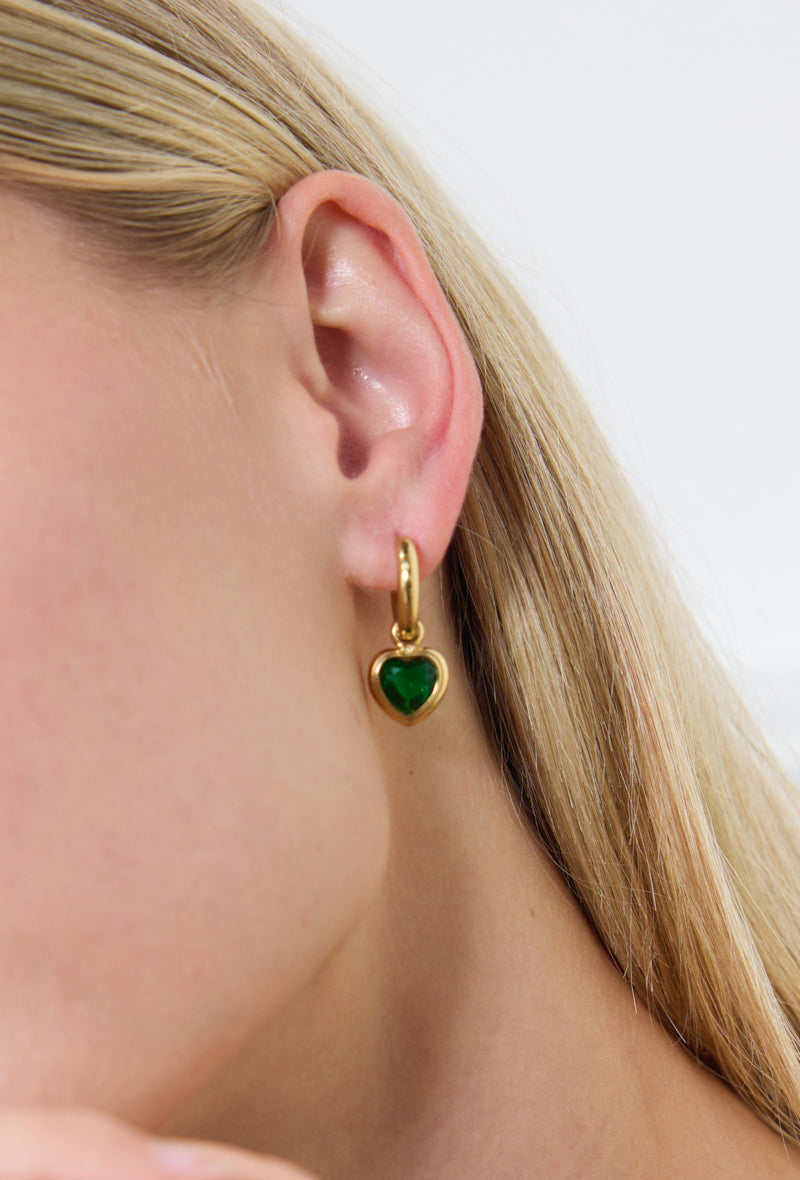 Orecchini Emerald Heart